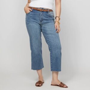 Oliver Logan Wide Leg Crop Jeans, Size 34 (14)